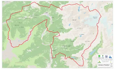 Mappa del territorio del Consorzio dell'Alta Valle 